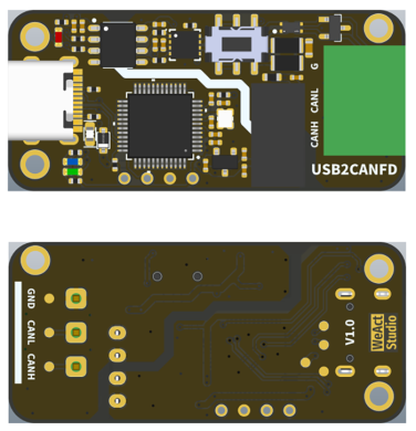 Адаптер WeAct USB2CANFD Converter (анализатор CAN на базе STM32)- фото2