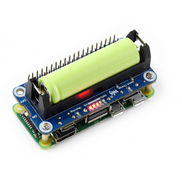 Модуль питания Li-ion Battery HAT +  LiitoKala 14500 Li-ion battery 800 мАч- фото4