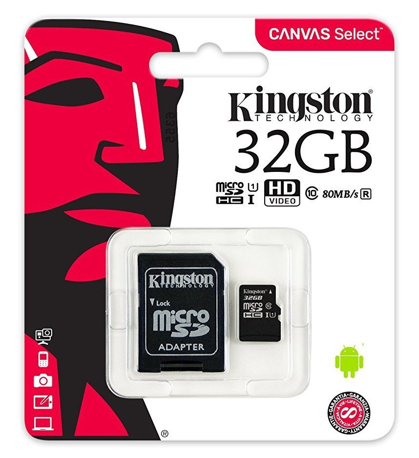 Карта памяти Kingston Canvas Select 32 Гб 80MB/s UHS-I SDCS / 32GB