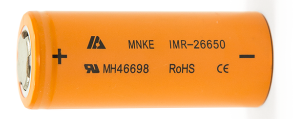 Аккумулятор Li-Ion незащищенный MNKE IMR 26650 3500mAh 30A - фото