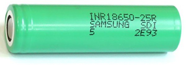 Samsung INR18650-25R 2500mAh 20A - фото