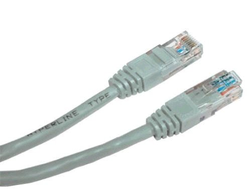 Сетевой кабель (патч корд) UTP 5e 15 метров, серый - фото