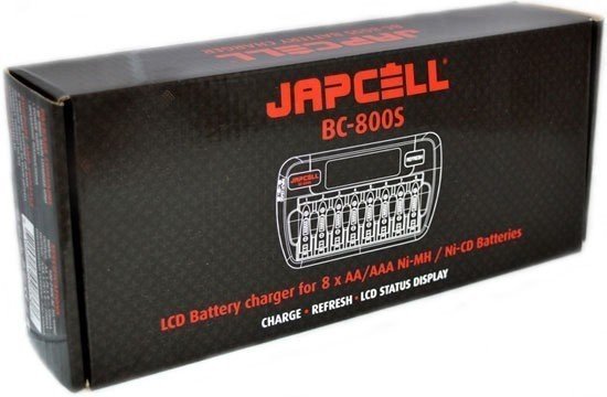 Зарядное устройство Japcell BC-800S (8 слотов АА\ААА) - фото6